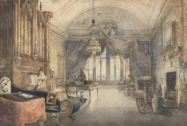 Großer Salon mit Orgel